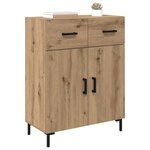 vidaXL Buffet Chêne artisanal 69 5 x 34 x 90 cm Bois d'ingénierie