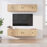 vidaXL Ensemble de meubles TV 6 Pièces Chêne sonoma Bois d'ingénierie