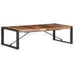 Vidaxl table basse 140x70x40 cm bois solide