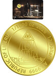 Monnaie EYE OF PROVIDENCE 1/1000 Oz Or 12$ Liberia 2026 (PRÉCOMMANDE)
