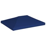 vidaXL Toile supérieure de belvédère 310 g/m² 4x3 m Bleu