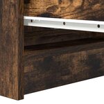 vidaXL Buffet chêne fumé 80x35x76 cm bois d'ingénierie