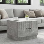 vidaXL Table basse Gris béton 49 x 50 x 37 cm Bois d'ingénierie