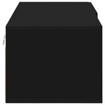 vidaXL Cabinet en Bois Noir 100 5 x 39 x 30 cm Bois d'ingénierie