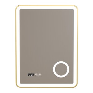 Miroir décoration moderne design LED pour salle de bain 80 x 60 cm doré 03_0010167