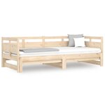 vidaXL Lit coulissant Bois de pin solide 2x(90x200) cm