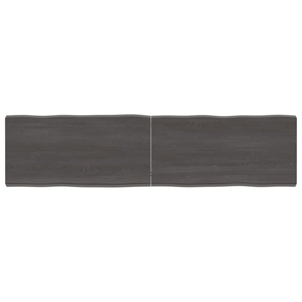 vidaXL Dessus de table bois massif traité bordure assortie