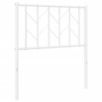 vidaXL Tête de lit métal blanc 75 cm