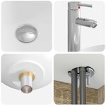 vidaXL Vanité de lavabo mural Chêne Sonoma 49 5 x 44 5 x 65 cm