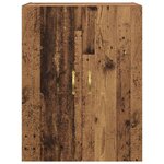 vidaXL Armoire Murale 2 Pièces Bois ancien 69 5 x 34 x 90 cm