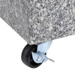 vidaXL Socle de parasol Gris clair 45x25x8 3 cm Granite