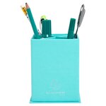 Pot À Crayons Carré 4 Compartiments Carton Teksto - Vert D'eau - X 8 - Exacompta