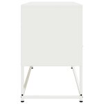 vidaXL Meuble TV blanc 100 5x39x60 5 cm acier