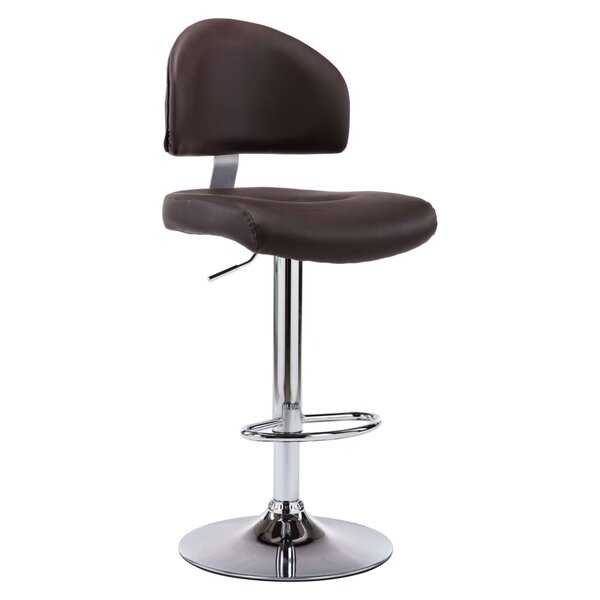 vidaXL Tabouret de bar Marron Similicuir
