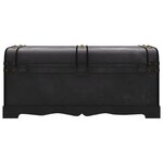 vidaXL Coffre de rangement en bois Large Noir