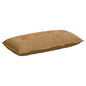 vidaXL Coussin de Dos Marron 100 x 50 cm Tissu en velours côtelé