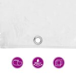 vidaXL Couverture pour plantes Transparent 6 x 10 m PVC