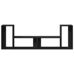 vidaXL Meubles TV 2 Pièces noir 75x30x50 cm bois d'ingénierie