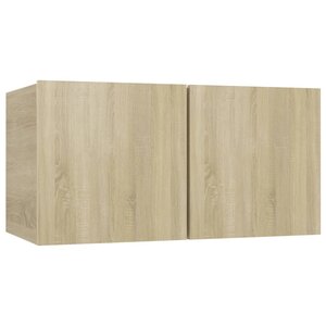 vidaXL Meuble TV suspendu Chêne sonoma 60x30x30 cm
