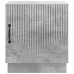 vidaXL Table de chevet Gris Béton 43 x 34 5 x 47 cm Bois d'ingénierie