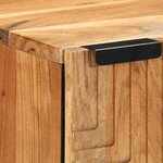 vidaXL Cabinet suspendu de salle de bain Marron Bois d'acacia massif
