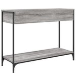 vidaXL Table console sonoma gris 100x34 5x75 cm bois d'ingénierie