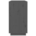 vidaXL Buffet Gris 100x40x75 cm Bois massif de pin