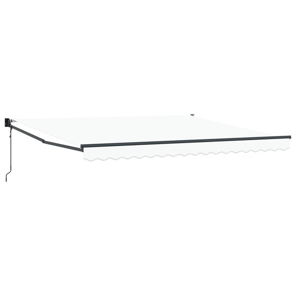 vidaXL Store Rétractable Automatique Blanc 400x300 cm