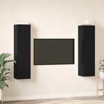 vidaXL Set de Meubles TV 4 Pièces Chêne noir 30.5 x 30 x 60 cm