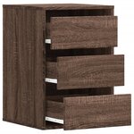 vidaXL Commode d'angle chêne marron 40x41x58 cm bois d'ingénierie