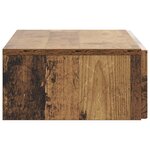 vidaXL Table d'appoint murale 87 5 x 34 5 x 17 cm Bois d'ingénierie