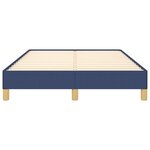 vidaXL Cadre de lit sans matelas bleu 120x200 cm tissu