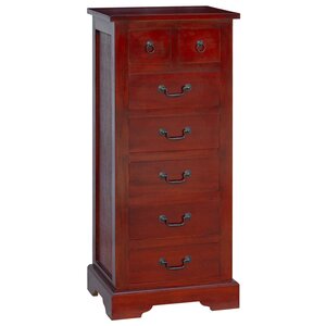 vidaXL Commode Marron 45 x 35 x 100 5 cm Bois de Mahogany Massif