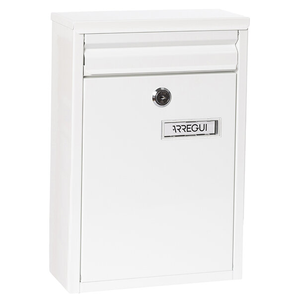 Boîte aux Lettres en Acier  Zaguán E5751  Avec Fente Arrière  Blanc