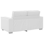 vidaXL Canapé Blanc 160 x 80 x 84 cm tissu