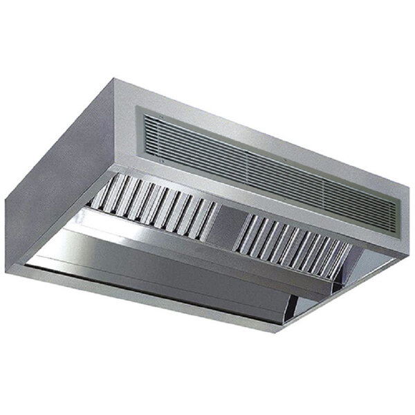 Hotte centrale induction - profondeur 2200 - virtus -  - acier inoxydable3200 mm x2200x480mm