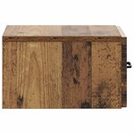 vidaXL Cabinet de chevet mural Bois ancien 34 5 x 33 x 20 cm
