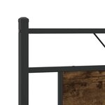 vidaXL Cadre de lit sans matelas chêne fumé 160x200 cm bois ingénierie