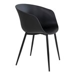 4 Fauteuils de jardin noir RODA