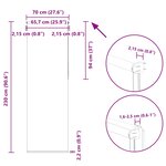 vidaXL Store enrouleur occultant largeur du tissu 65 7 cm polyester