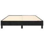 vidaXL Cadre de lit à ressorts noir 140x200 cm velours