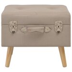 Tabouret de rangement 40 x 33 x 33 cm beige tissu 02_0021226