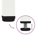 vidaXL Buffet blanc 101 5x39x73 5 cm acier laminé à froid