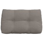 vidaXL Coussin de Dos Taupe 80 x 24 x 50 cm tissu