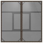 vidaXL Ensemble de salle à manger pour jardin 5 Pièces Marron Poly rotin