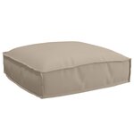 vidaXL Set de coussins de palette 2 Pièces Taupe 50 x 50 x 12 cm