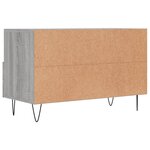 vidaXL Meuble TV Sonoma gris 80x36x50 cm Bois d'ingénierie