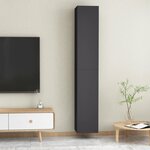 Vidaxl meubles tv 2 pièces gris 30 5x30x90 cm aggloméré