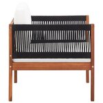 vidaXL Chaises de jardin lot de 2 Bois d'acacia massif