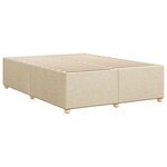 vidaXL Cadre de lit sans matelas crème 140x200 cm tissu